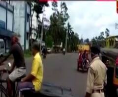 করোনা রুখতে দেগঙ্গা থানার সামনে নাকা চেকিং, চায়ের দোকান বন্ধ করল পুলিশ