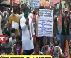 ত্রাণ-দুর্নীতি: তৃণমূলের বিরুদ্ধে স্বজনপোষণের অভিযোগ তুলে চম্পাহাটিতে বিক্ষোভ বিজেপির, রোড অবরোধ