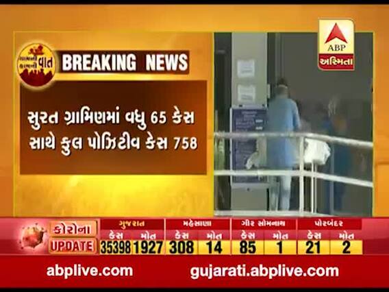 સુરત જિલ્લામાં વધ્યો કોરોનાનો પ્રકોપ, ગ્રામીણમાં વધુ 65 કેસ સાથે કુલ પોઝિટિવ કેસ 758 થયા, જુઓ વીડિયો 