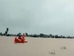 જામનગરમાં ધોધમાર વરસાદઃ ધ્રોલમાં ફસાયેલી બે વ્યક્તિનું NDRFની ટીમે કર્યું રેસ્ક્યુ, જુઓ વીડિયો 