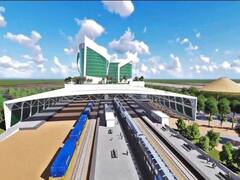 ગાંધીનગર રેલવે સ્ટેશન પર તૈયાર થઇ રહેલી ફાઇવ સ્ટાર હોટલનું નિર્માણ કાર્ય તેજ ગતિમાં