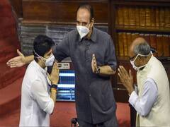 Rajya Sabha में शपथ ग्रहण के दौरान Scindia और Digvijaya Singh का हुआ आमना-सामना, देखिए