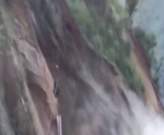 Landslide | उत्तराखंडच्या चामोली-बद्रीनाथ मार्गावर दरड कोसळली; थरारक दृश्य कॅमेऱ्यात कैद