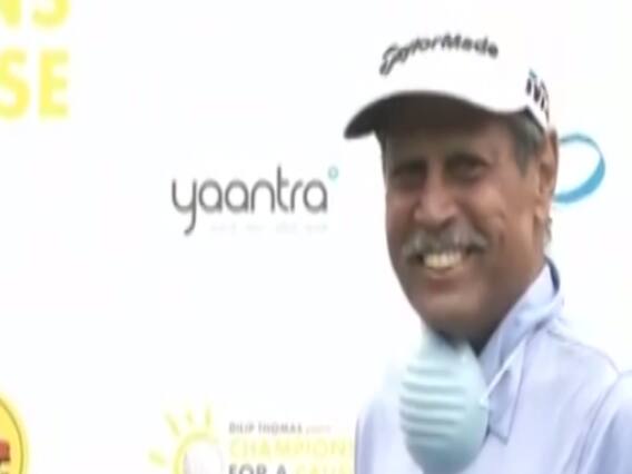 As sports events return, Kapil Dev tries a hand at golf