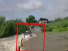 When car was washed away in overflowing stream | ABP Special