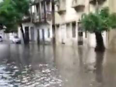પોરબંદરઃ ભારે વરસાદના કારણે સુદામા ચોક, એસપી કચેરી રોડ સહિતના વિસ્તારોમાં પાણી ભરાયા