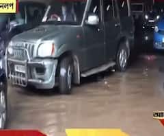 বেহাল বেলঘরিয়া এক্সপ্রেসওয়ের ডানলপ আন্ডারপাস! বৃষ্টির জমা জলের মধ্যেই চলছে যাতায়াত