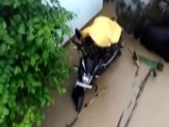Telangana: People climb atop roofs as flood water enters homes
