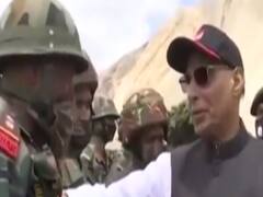 Ladakh दौरे पर रक्षा मंत्री राजनाथ सिंह जवानों से मिले,उनका उत्साह बढ़ाया
