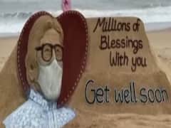 Sand artist wishes Big B & family, a speedy recovery with his art 