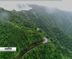 Ratnagiri Kumbharli Ghat | हिरवेगार डोंगर आणि कोसळणारे धबधबे, रत्नागिरीच्या कुंभार्ली घाटाचं नयनरम्य रुप!