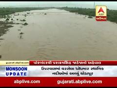 પોરબંદર: રાણાકંડોરણા પાસે આવેલી મીનસાર નદી બની ગાંડીતુર, જુઓ વીડિયો