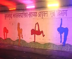 घाटकोपरमध्ये महापालिकेचा भन्नाट प्रयोग, भिंती रंगवल्या, रोषणाईनं सजला सबवे