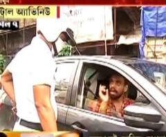 সাপ্তাহিক লকডাউন: সেন্ট্রাল অ্যাভিনিউতে কড়া পুলিশি তৎপরতা 