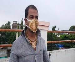 Gold Mask | कोरोनाकाळातही प्रसिद्धीचा सोस, बार्शीतील तरुणाने बनवून घेतला सोन्याचा मास्क