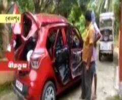 বোলপুরে অতিরিক্ত পুলিশ সুপারের কার্যালয়ের কাছে গাড়িতে বিস্ফোরণ, ঘটনাস্থলে বম্ব ডিসপোজাল স্কোয়াড