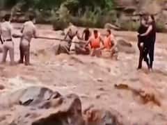 Watch how two girls got stuck amid gushing water while trying to click selfie in MP | ABP Special