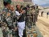 Rajnath Singh inspects Pika machine gun on his Ladakh trip