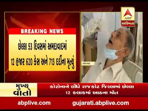 અમદાવાદ શહેરમાં કોરોનાના કુલ કેસનો આંકડો 24 હજાર 999 પર પહોંચ્યો