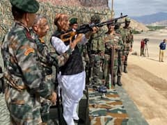Rajnath Singh inspects joint training of Indian Army and IAF