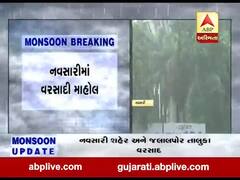 નવસારી શહેર અને જલાલપોર તાલુકામાં વરસાદ, જુઓ વીડિયો 