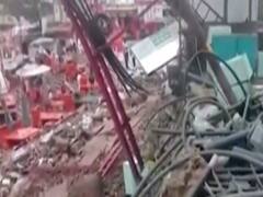  Haridwar: बिजली गिरने के कारण Har Ki Pauri के पास एक दीवार गिरी