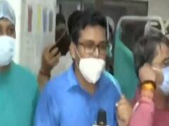 Body of gangster Vikas Dubey brought to Kanpur hospital