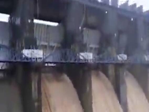 સુરતઃ પાણીની આવક વધતા આમલી ડેમના ચાર દરવાજા ખોલવામાં આવ્યા, જુઓ વીડિયો