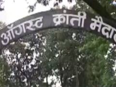 BMC digs up hole inside August Kranti Maidan; locals protest