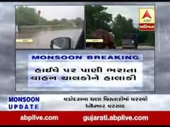સેલવાલમાં ધોધમાર વરસાદથી ભિલાડ કરમબેલે હાઇવે પર ભરાયા વરસાદી પાણી