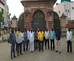 शेगावचं गजानन महाराज मंदिर उघडण्याची मागणी, मंदिरासमोर मूक आंदोलन