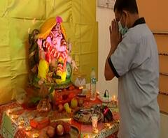 Ganeshotsav 2020 | मुलुंडच्या कोविड सेंटरमध्ये गणेशोत्सवाचा उत्साह 