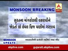 સુરતના માંગરોળથી વસરાવીને જોડતો લો લેવલ બ્રિજ પાણીમાં ગરકાવ, જુઓ વીડિયો 