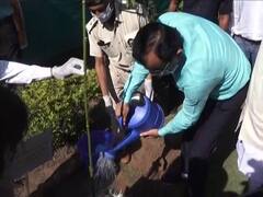 કોરોના મહામારી વચ્ચે સાદગીપૂર્ણ રીતે ઉજવાયો ગાંધીનગરનો સ્થાપના દિવસ