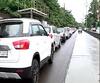 Kolhapur Rain | पुराच्या धास्तीने वाहनचालकांची खबरदारी, कॉलेज परिसरात रस्त्याच्या दुतर्फा वाहनं