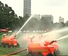 আগুন নেভাবে দমকলের নতুন রোবো-কার, ব্রিগেড ময়দানে হল মহড়া 