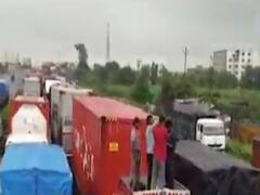 વરસાદના કારણે સુરતમાં નેશનલ હાઇવે પર ટ્રાફિક જામના દ્રશ્યો સર્જાયા