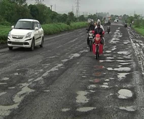 Mumbai Nashik Highway Pothole | मुंबई-नाशिक महामार्गावर खड्ड्यांचं साम्राज्य