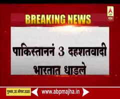 पाकिस्ताननं 3 दहशतवादी भारतात धाडले, सियालकोट मार्गाने घुसखोरी
