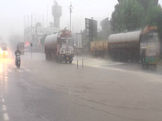  મહેસાણા શહેરમાં ધોધમાર વરસાદ, અનેક વિસ્તારોમાં ભરાયા પાણી