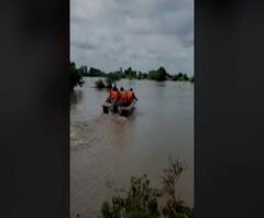 Chandrapur Floods | मध्य प्रदेशात मुसळधार चंद्रपुरातल्या नद्यांना पूर, पुरात अडकलेले नागरिक एअरलिफ्ट