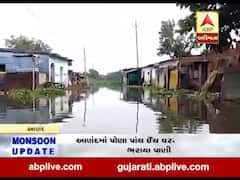 ભારે વરસાદના કારણે આણંદમાં ગામડી ગામનું તળાવ ઓવરફ્લો થયું