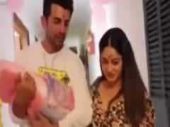 Mahhi and Jay celebrate first birthday of Tara at home