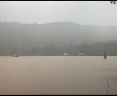 Thane Upvan Lake Overflow | ठाण्यातील उपवन तलाव ओव्हरफ्लो, भगवान शंकराची मूर्तीही पाण्यात