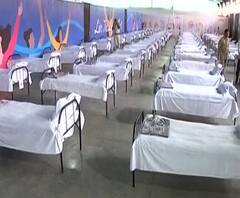 Nashik Jumbo Covid Center | नाशिकच्या 'ठक्कर डोम'मध्ये जम्बो कोविड सेंटर