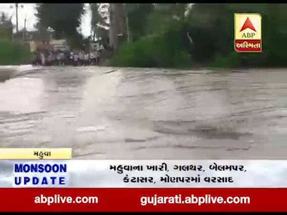ભાવનગર જિલ્લાના મહુવા અને તળાજા પંથકમાં પણ ધોધમાર વરસાદ, જુઓ વીડિયો 