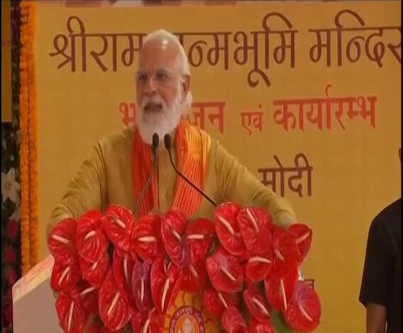 PM Narendra Modi Speech | संकटाच्या चक्रव्युहातून रामजन्मभूमी मुक्त झाली : पंतप्रधान मोदी