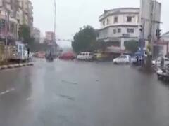વરસાદના કારણે અમદાવાદમાં ગોતા વિસ્તારમાં રસ્તા પર ભરાયા પાણી