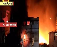 বিধ্বংসী আগুনে বারুইপুরের কাছারি বাজারে ভস্মীভূত শতাধিক দোকান 