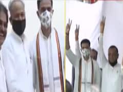 CM Ashok Gehlot के आवास पर हो रही कांग्रेस विधायक दल की बैठक | Rajasthan Political Crisis